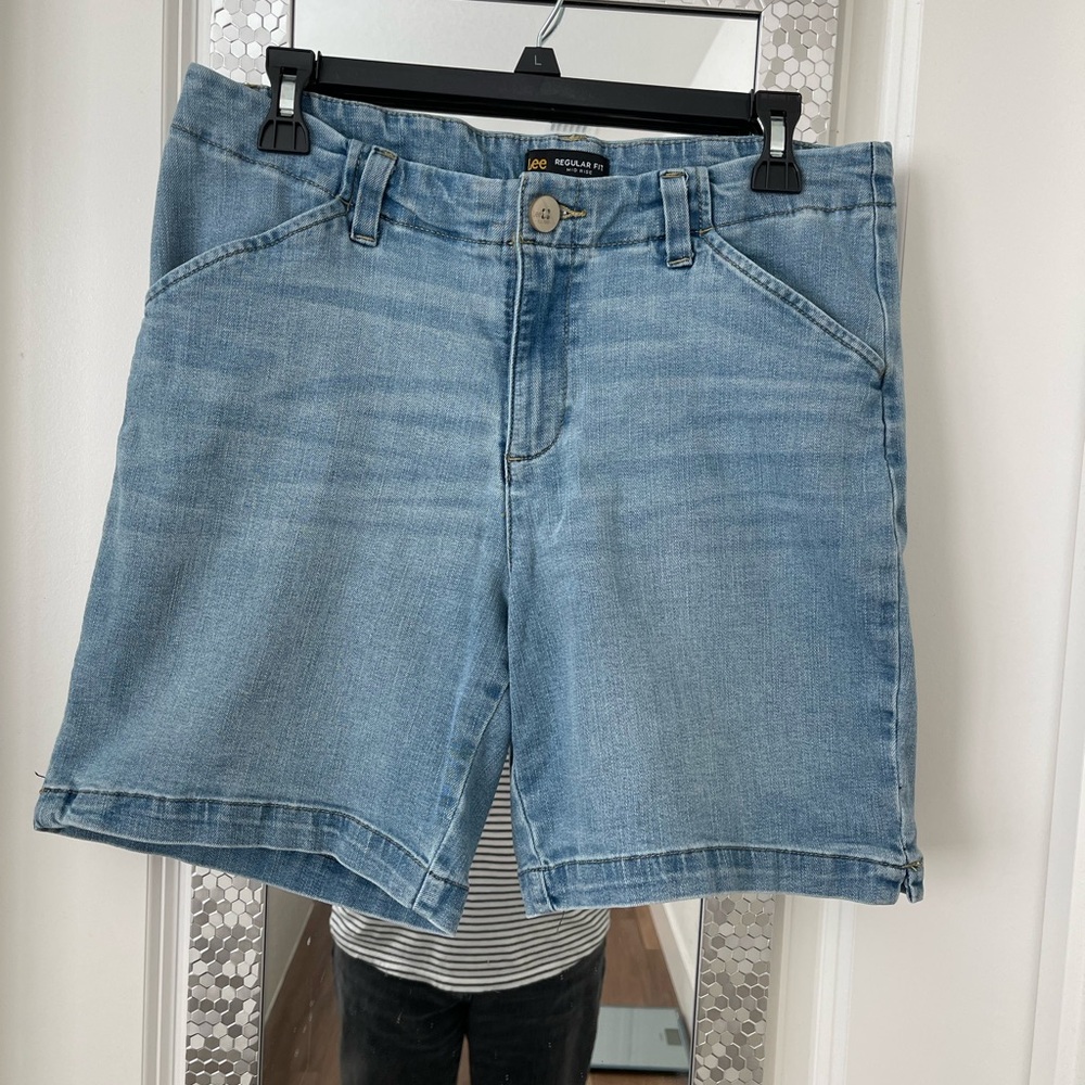 Lee Women's Light Blue Jean Shorts